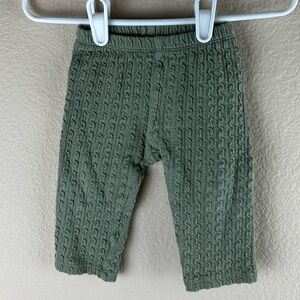 3/$10 First Impressions  2-Pack Yellow & Green Pants Sz 6-9 Months